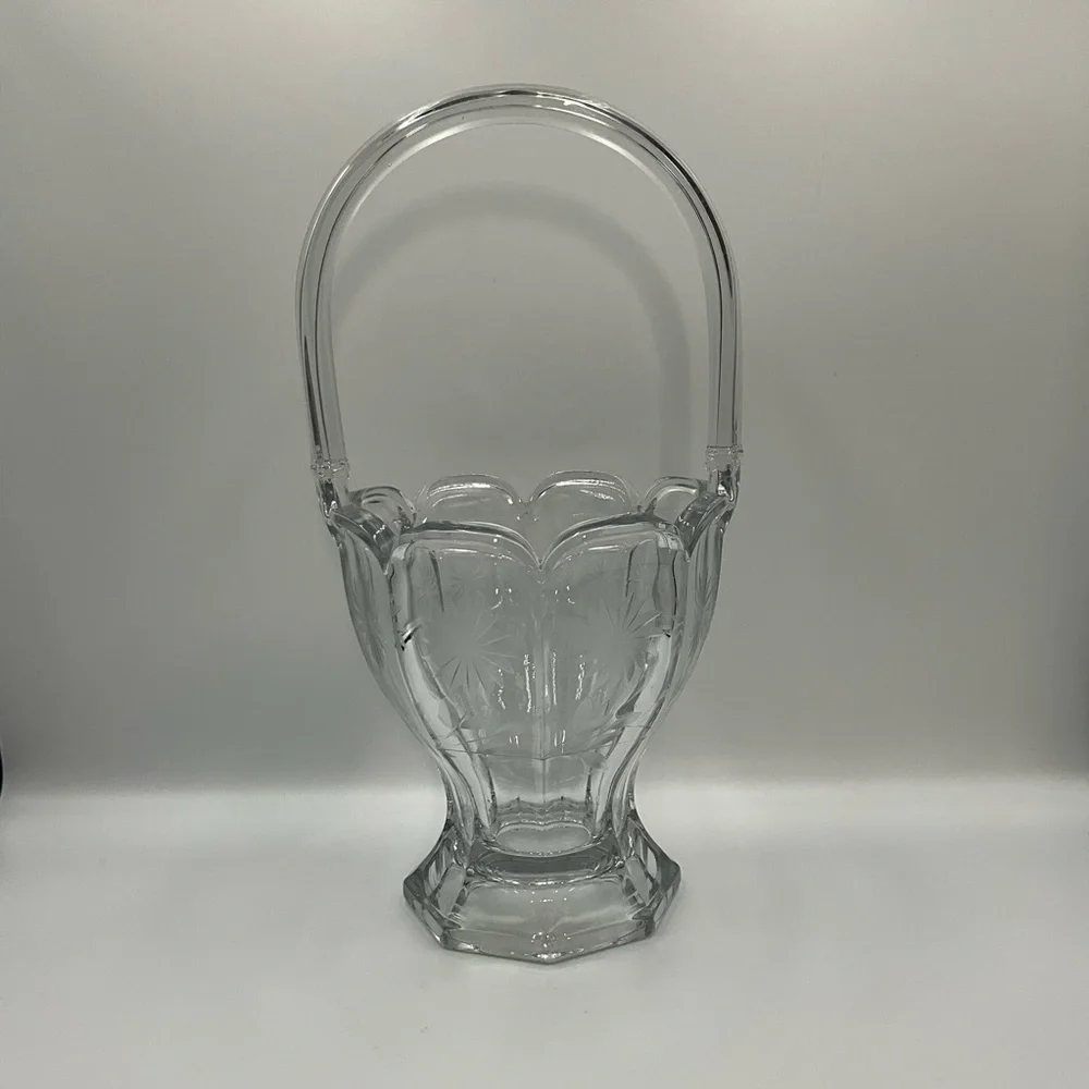Antique Heisey Glass Basket from the Colonial Line #459 Produced 1915-1933
